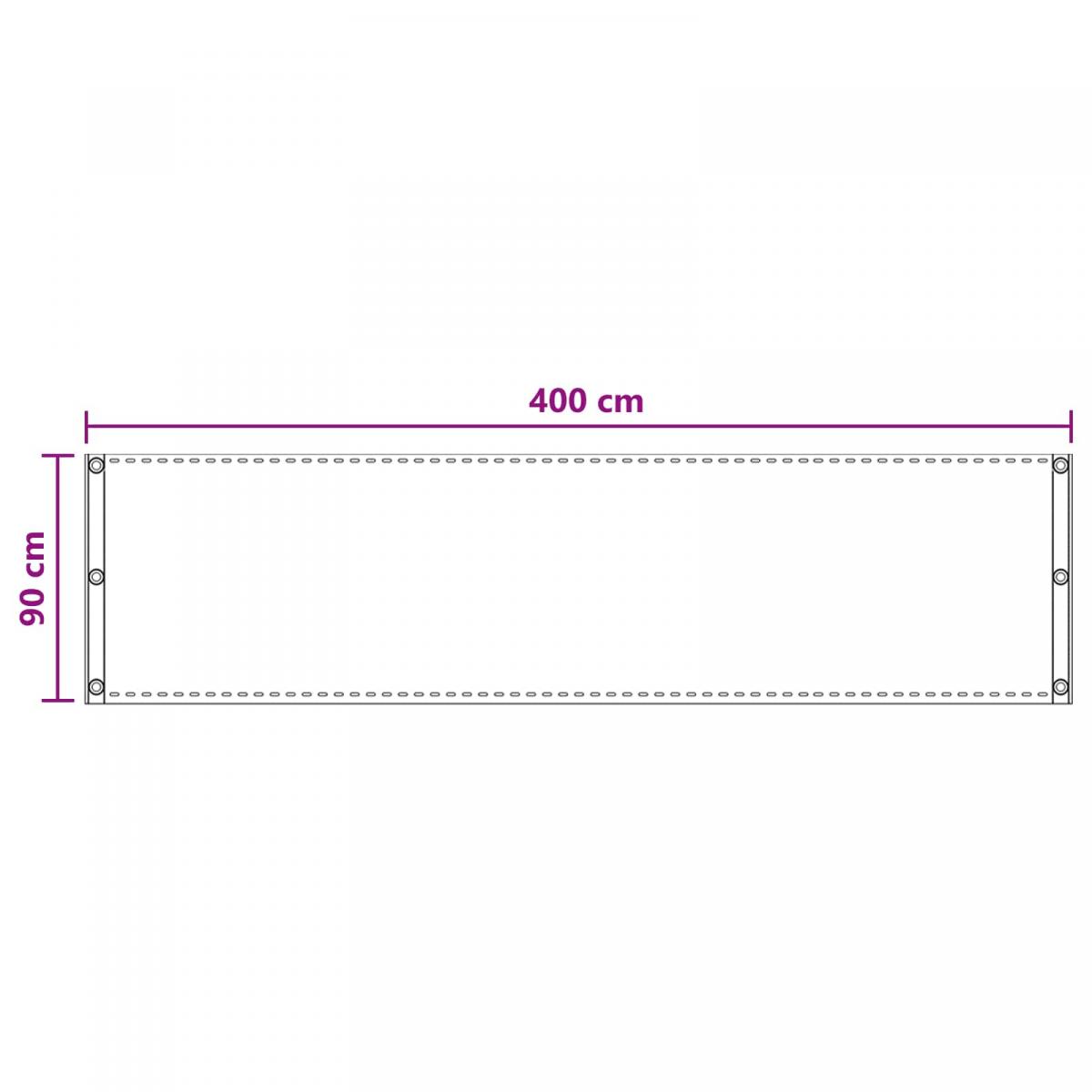 Pantalla de Balcón Arena HDPE y aluminio