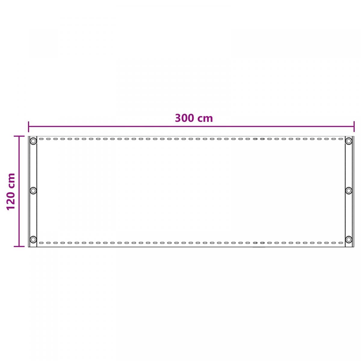 Pantalla de Balcón Arena HDPE y aluminio