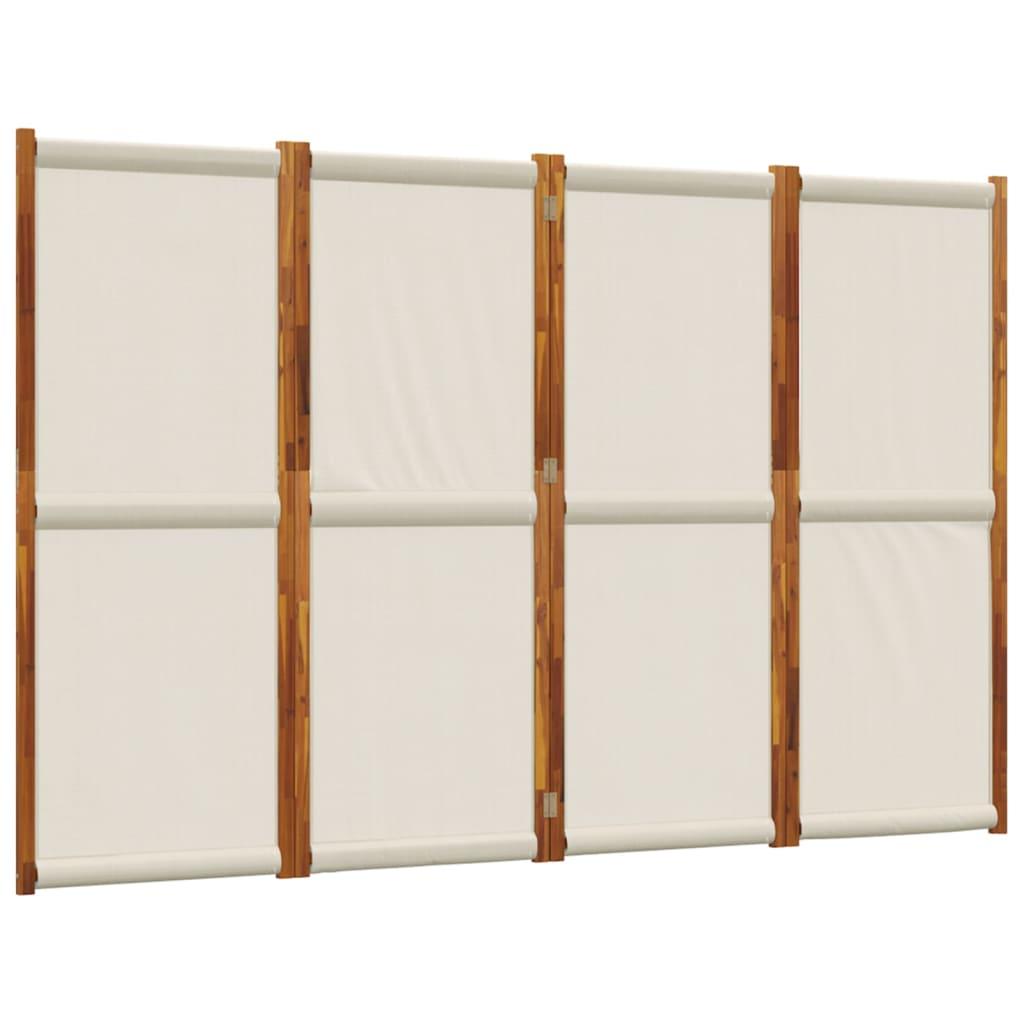 Biombo divisor de 4 paneles gris antracita 160x180 cm