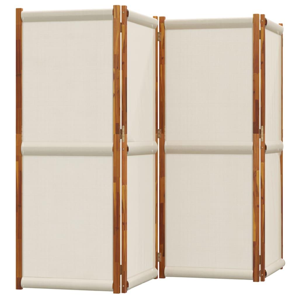 Biombo divisor de 4 paneles gris antracita 160x180 cm