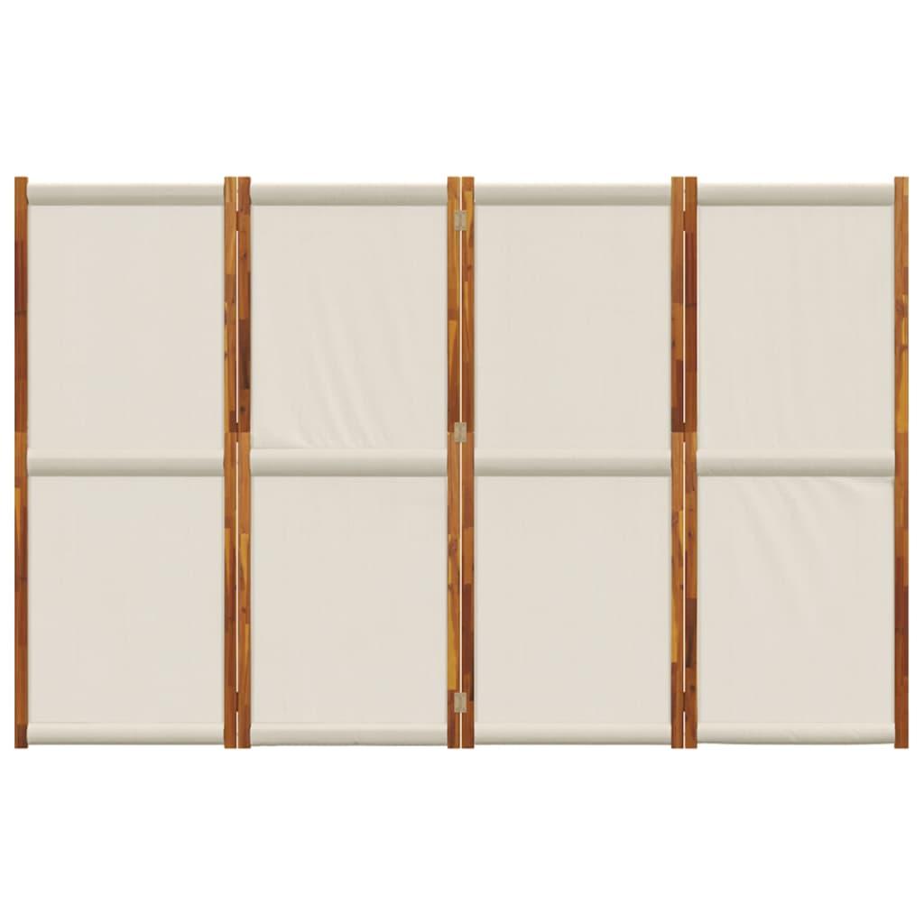 Biombo divisor de 4 paneles gris antracita 160x180 cm