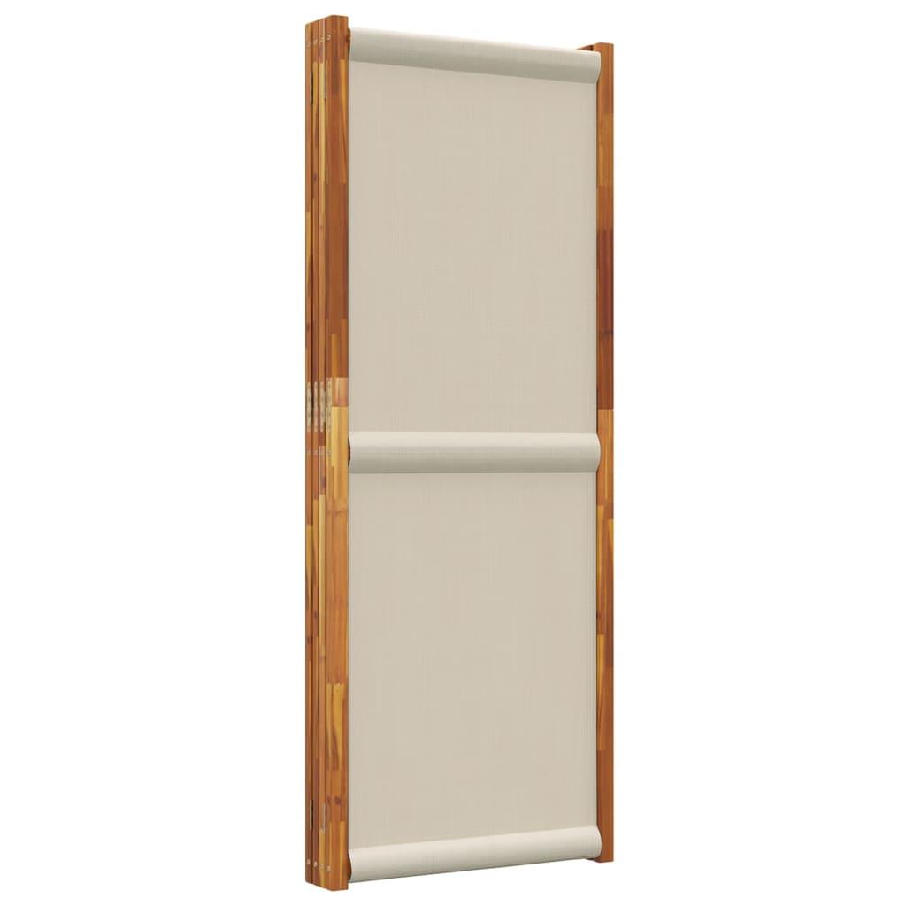 Biombo divisor de 4 paneles gris antracita 160x180 cm