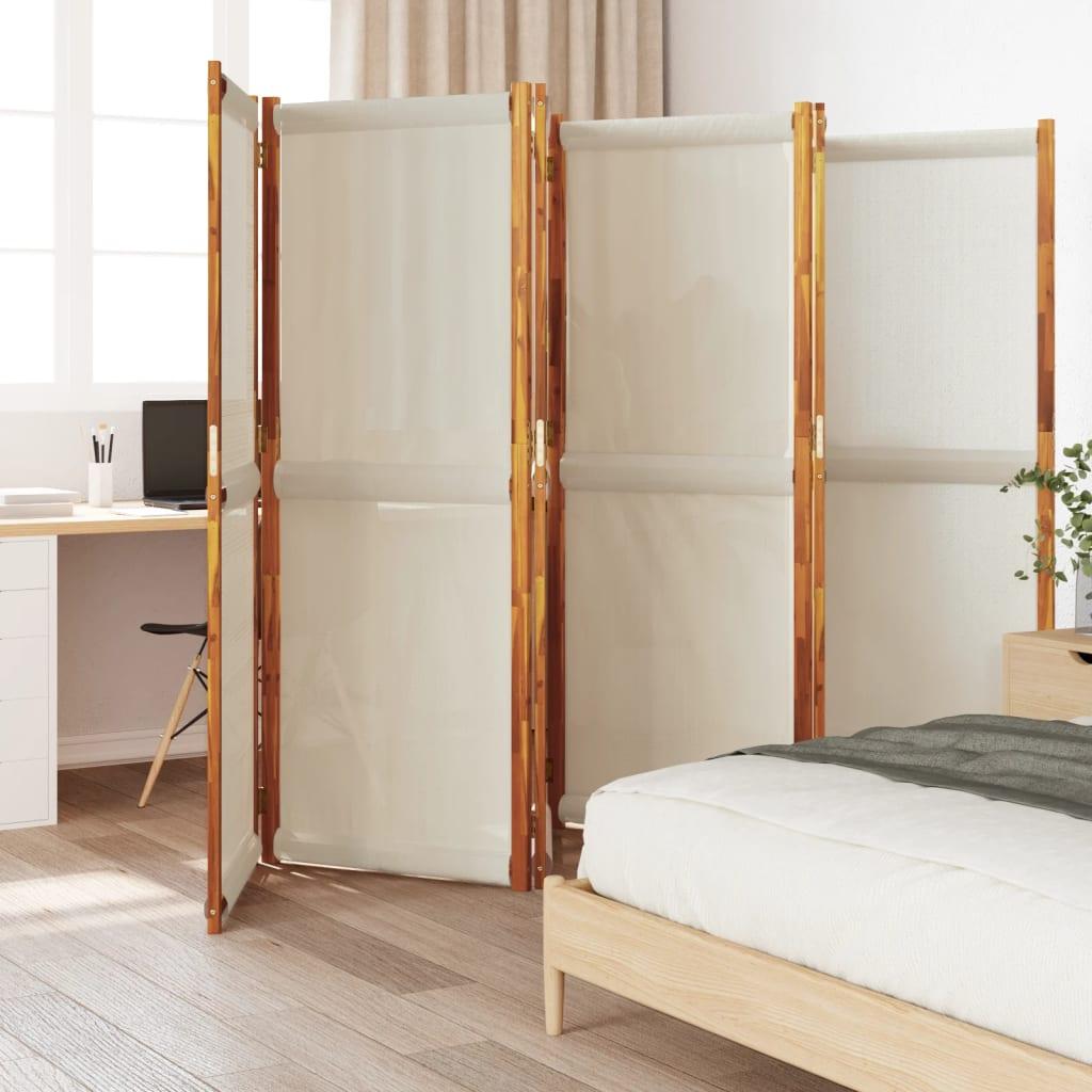 Biombo divisor de 6 paneles gris antracita 240x180 cm
