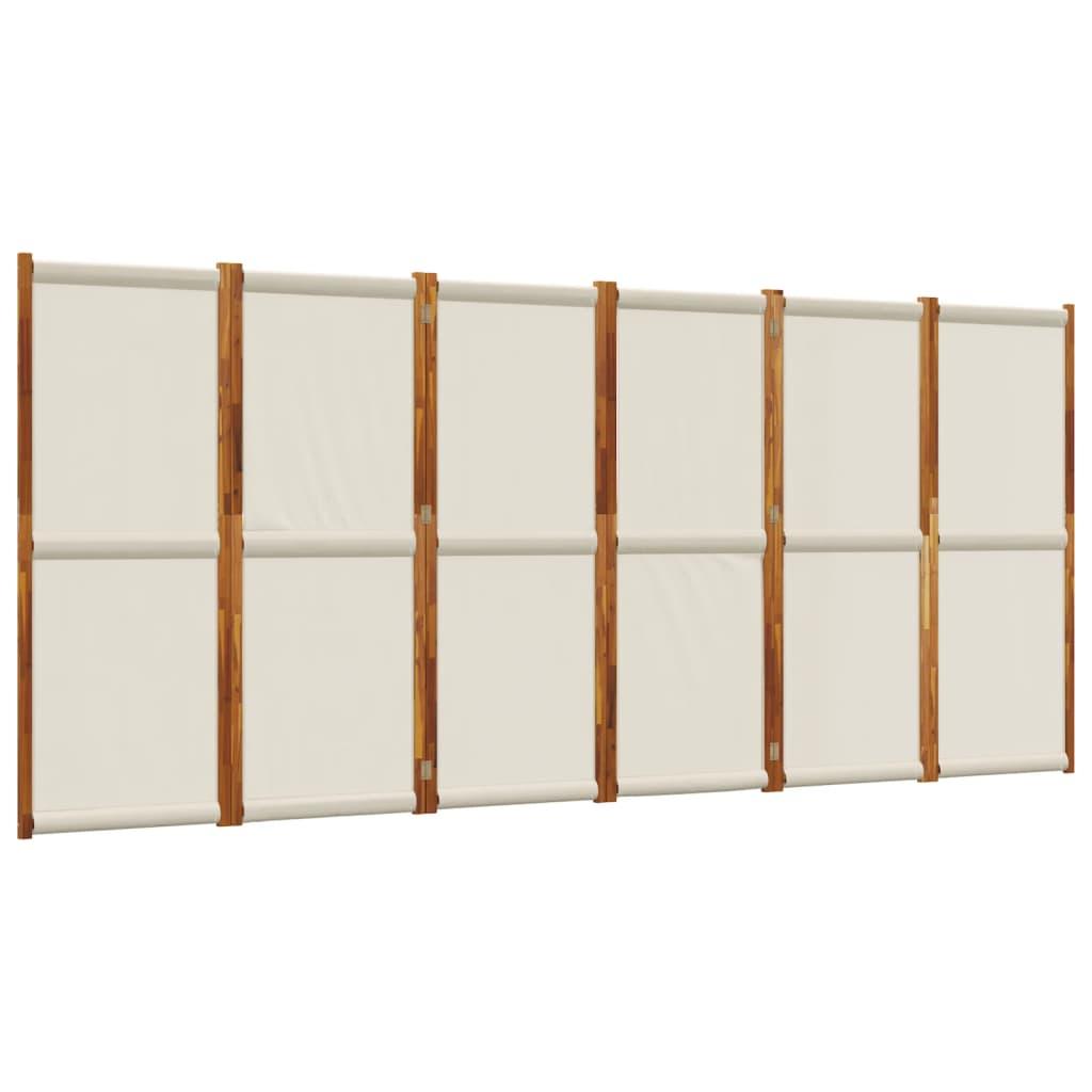 Biombo divisor de 6 paneles gris antracita 240x180 cm