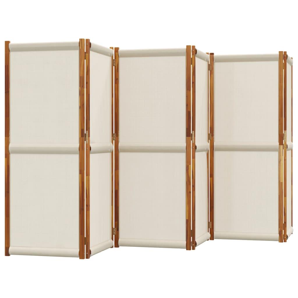 Biombo divisor de 6 paneles gris antracita 240x180 cm