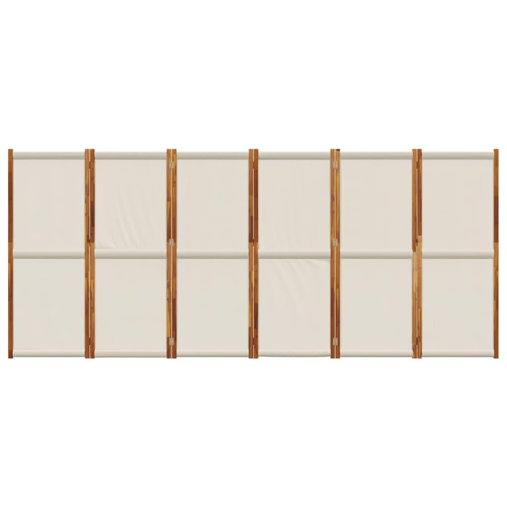 Biombo divisor de 6 paneles gris antracita 240x180 cm