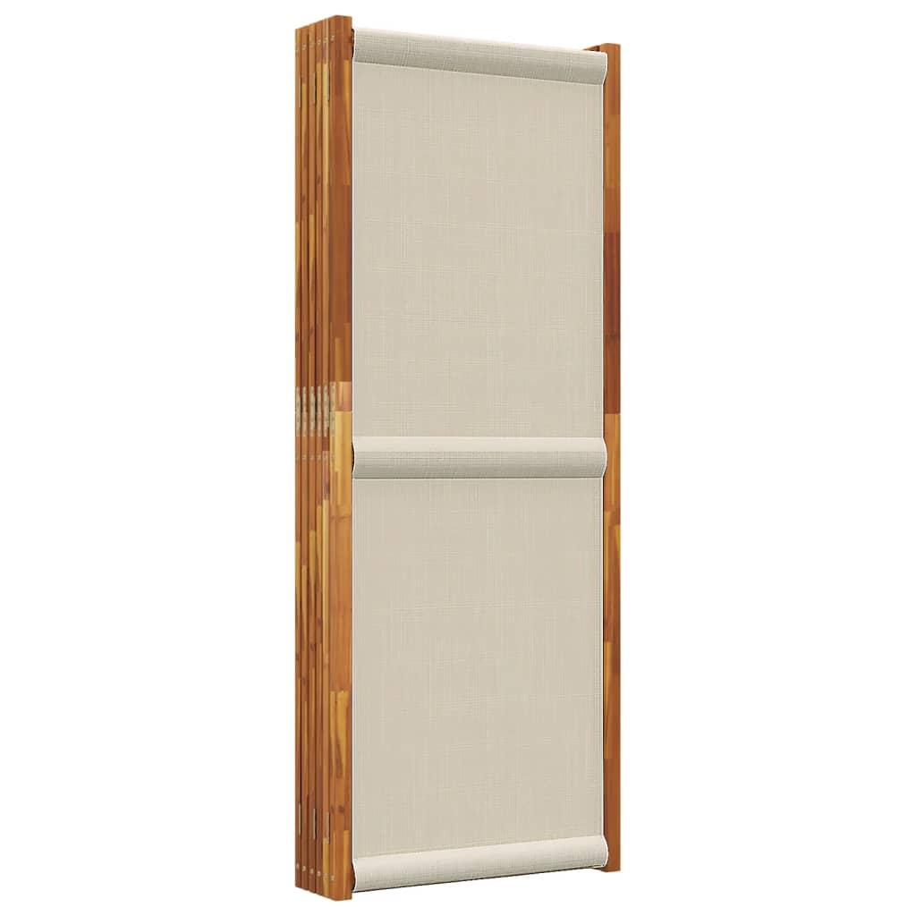 Biombo divisor de 6 paneles gris antracita 240x180 cm