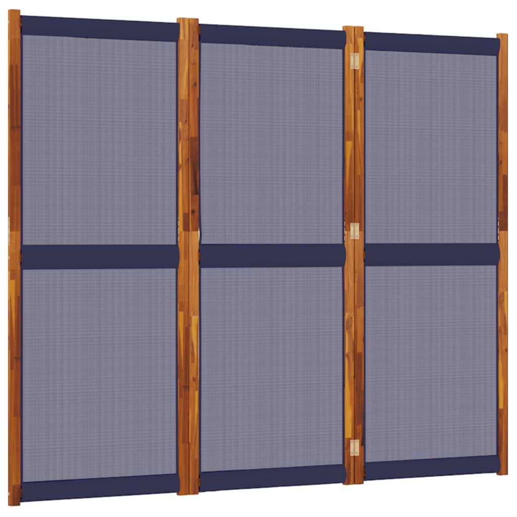 Biombo divisor de 3 paneles gris antracita 120x180 cm