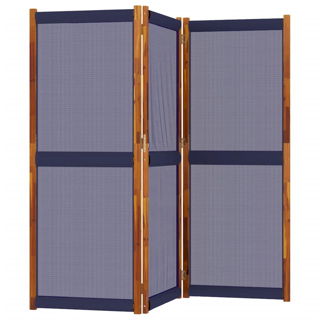 Biombo divisor de 3 paneles gris antracita 120x180 cm