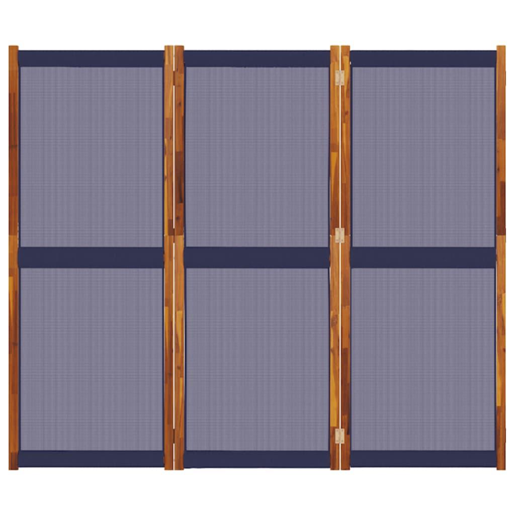Biombo divisor de 3 paneles gris antracita 120x180 cm