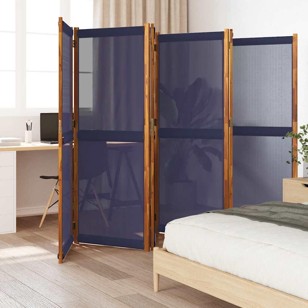 Biombo divisor de 6 paneles gris antracita 240x180 cm