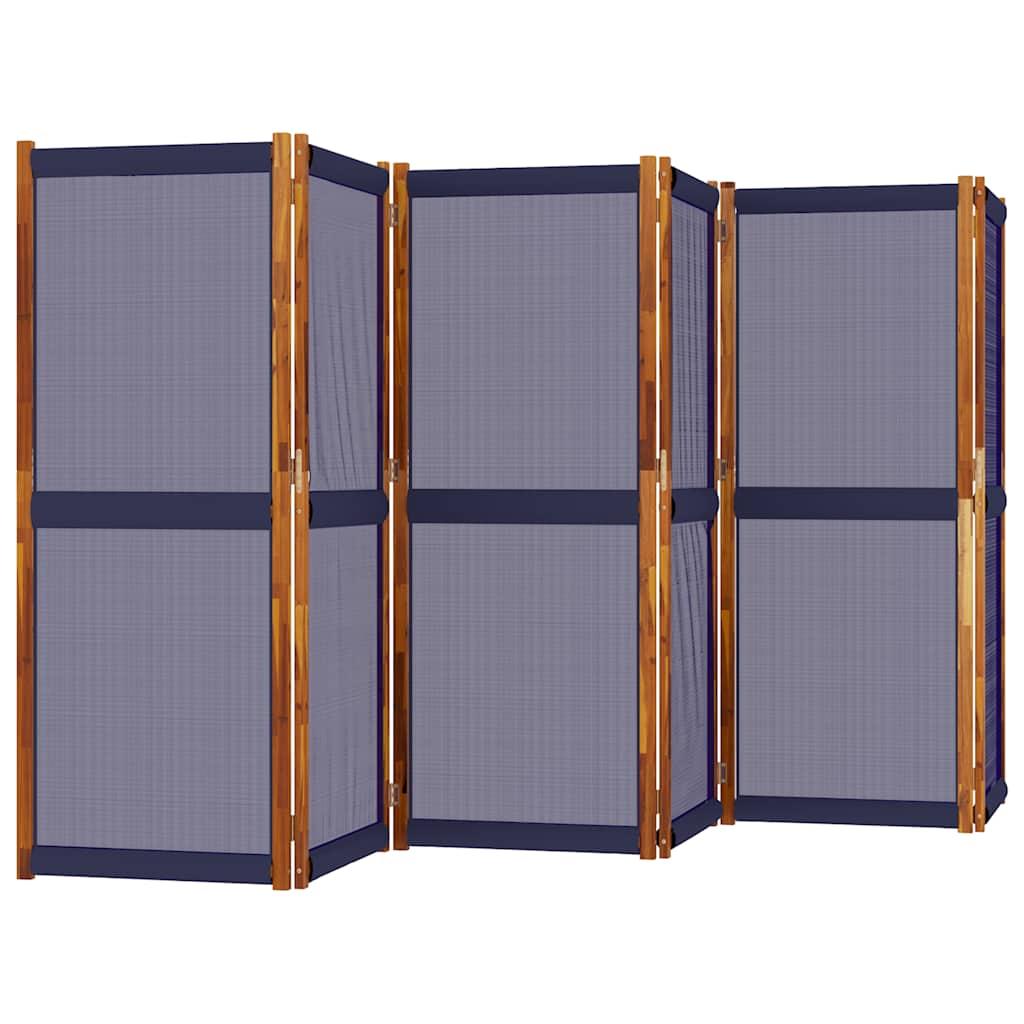 Biombo divisor de 6 paneles gris antracita 240x180 cm