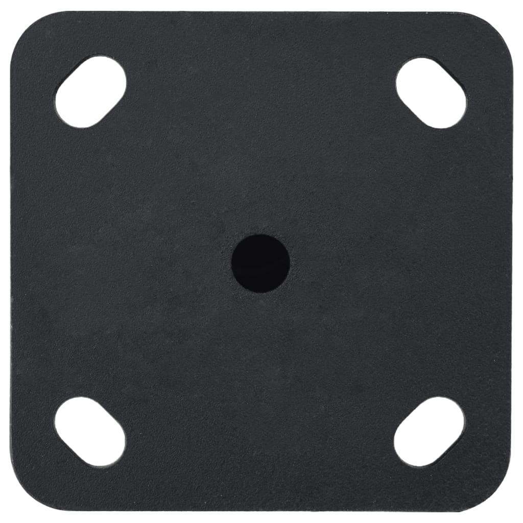 Base de sombrilla para mástil de Ø32/34/38 mm acero negro mate