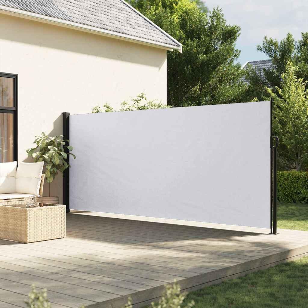 Toldo lateral retráctil gris antracita 160x600 cm