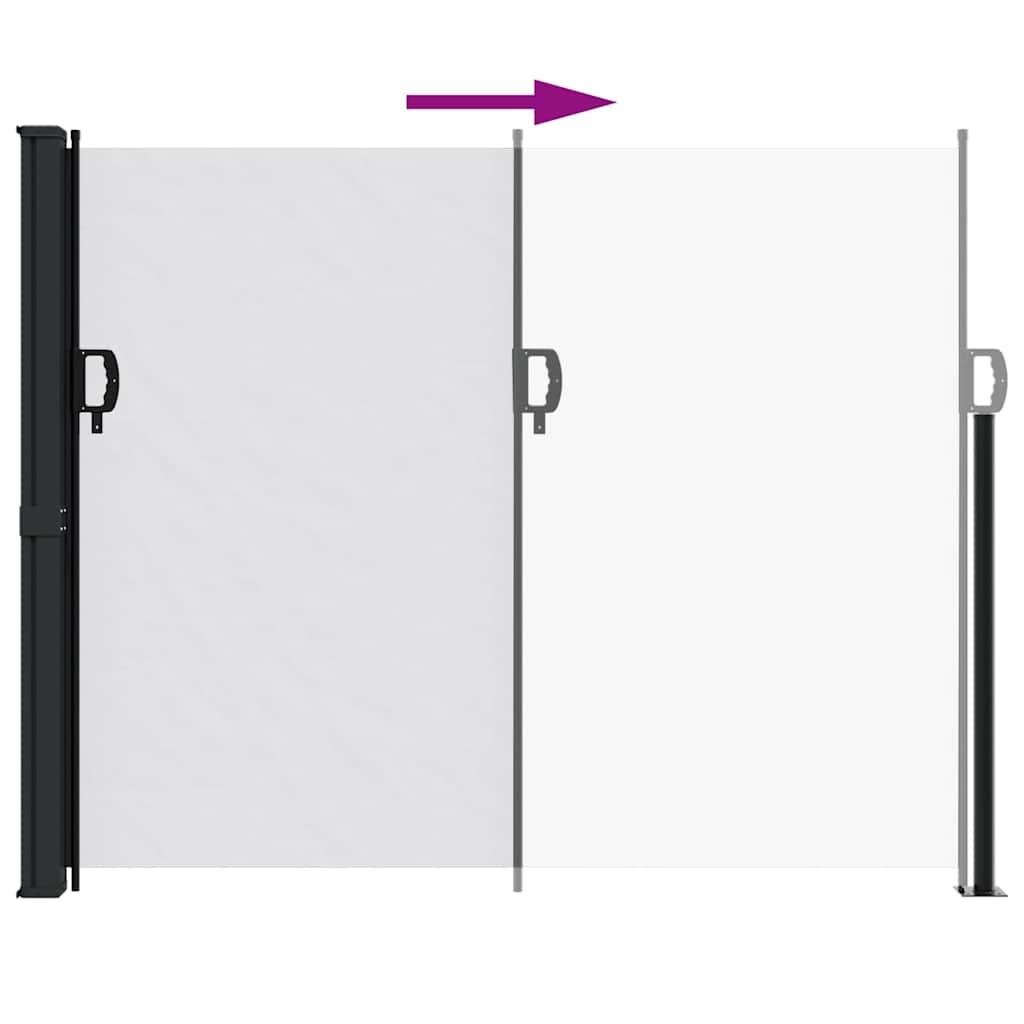 Toldo lateral retráctil gris antracita 160x600 cm