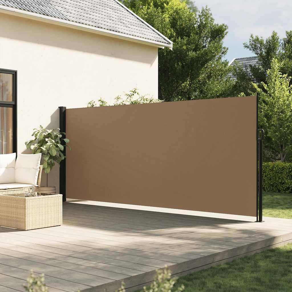 Toldo lateral retráctil gris antracita 160x600 cm