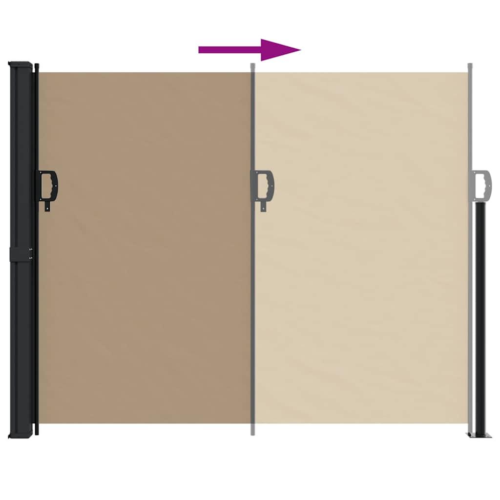 Toldo lateral retráctil gris antracita 160x600 cm