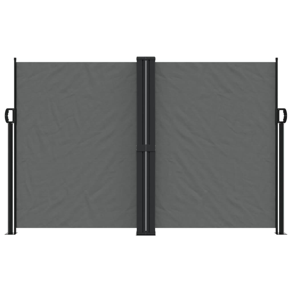 Toldo lateral retráctil gris antracita 160x600 cm