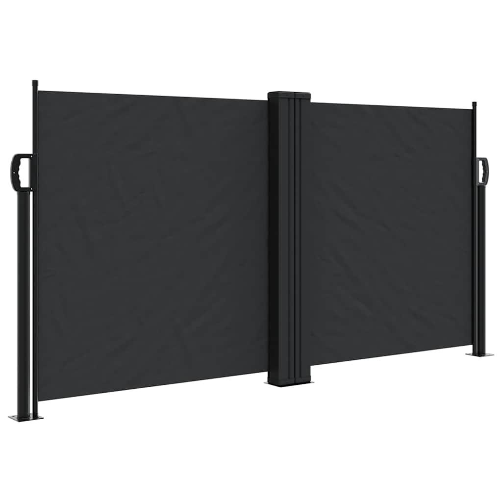 Toldo lateral retráctil gris antracita 120x1200 cm