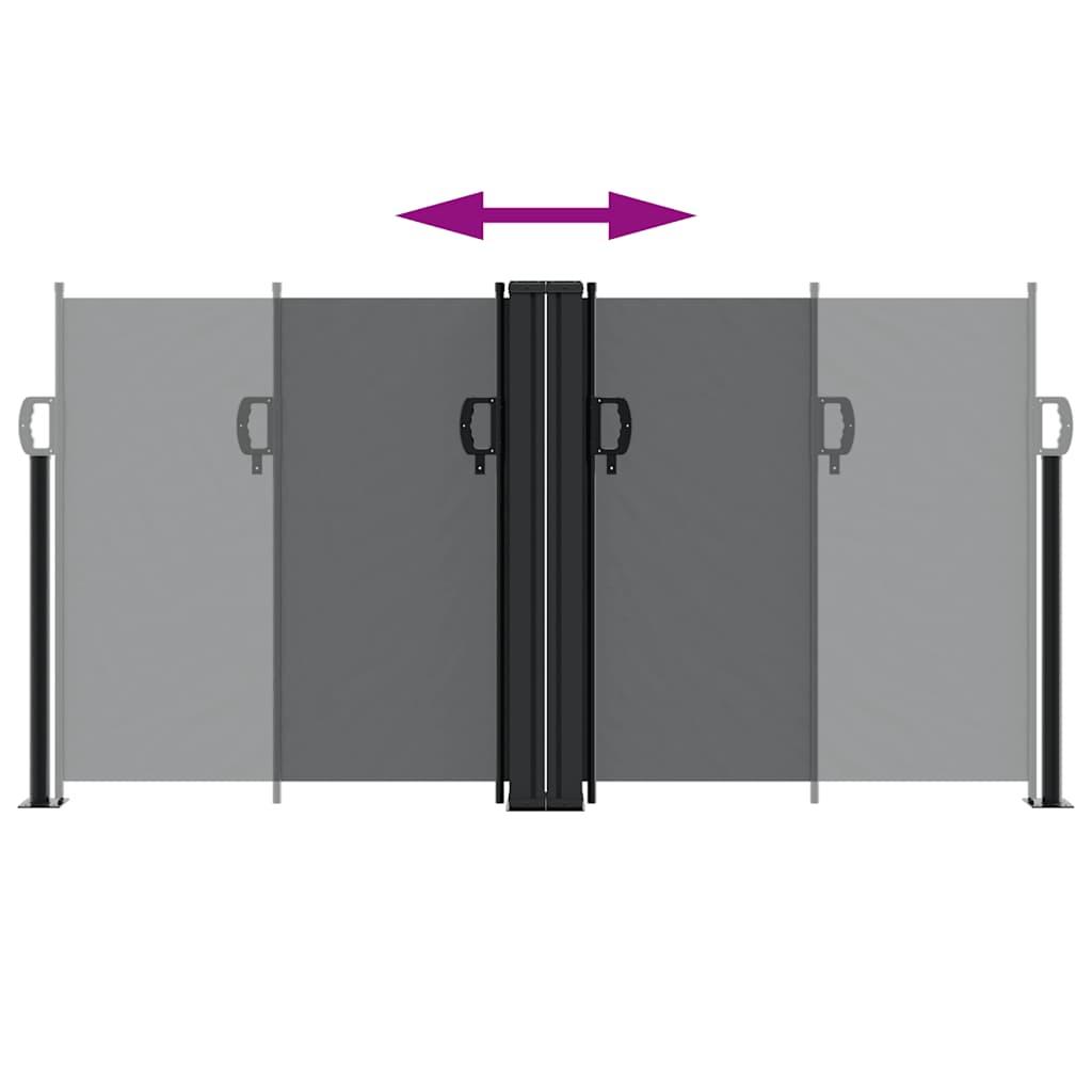 Toldo lateral retráctil gris antracita 120x1200 cm