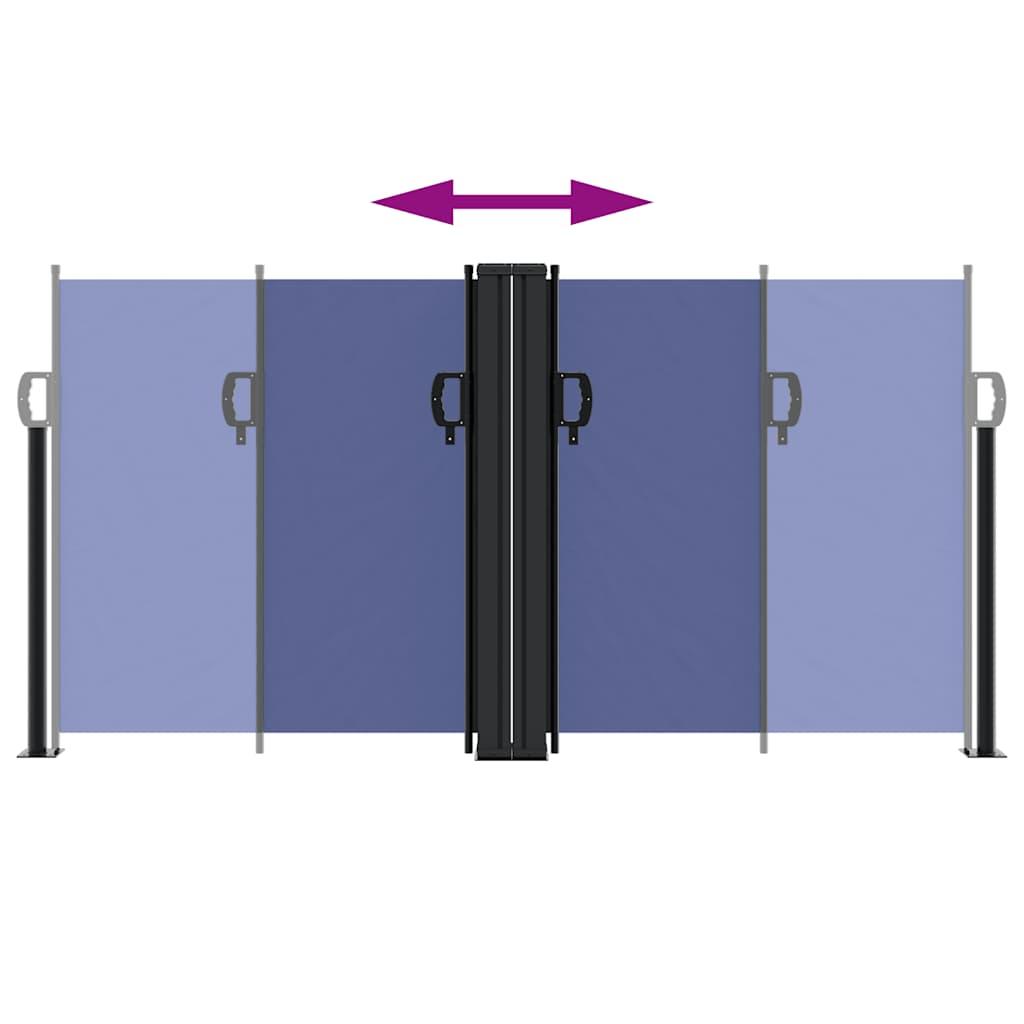 Toldo lateral retráctil gris antracita 120x1200 cm