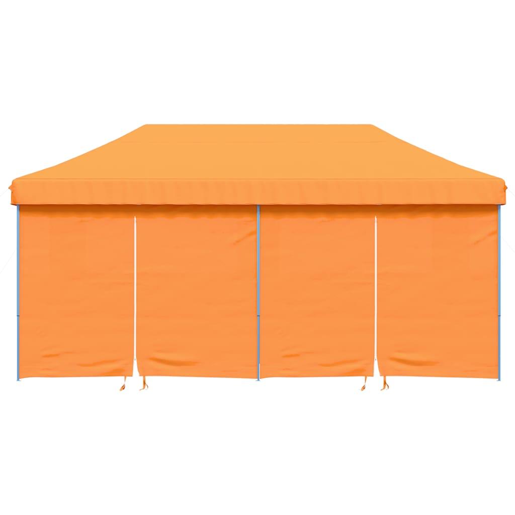 Tienda de fiesta plegable Pop-Up con 4 paredes laterales marrón