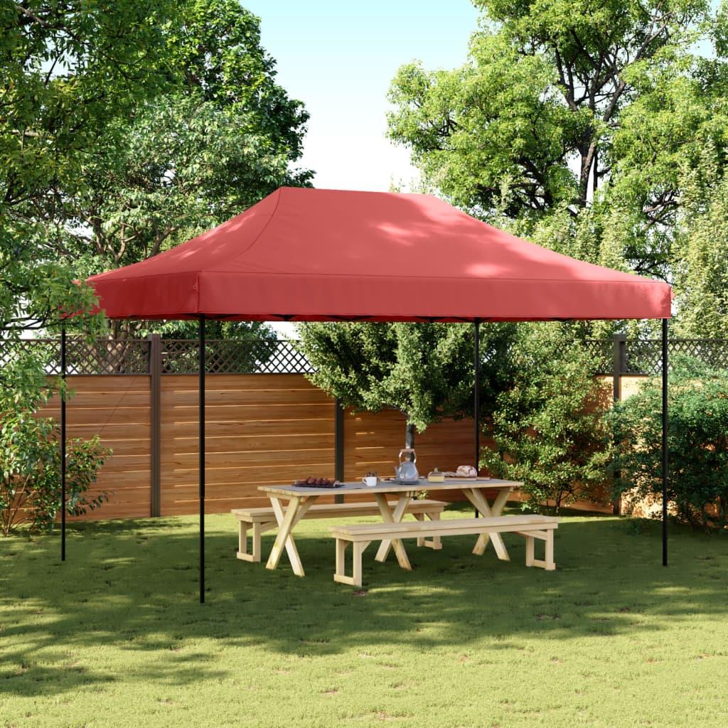 Tienda de fiesta plegable Pop-Up naranja 580x292x315 cm