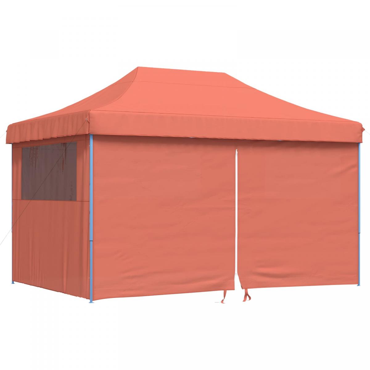 Tienda de fiesta plegable Pop-Up 4 paredes laterales terracota