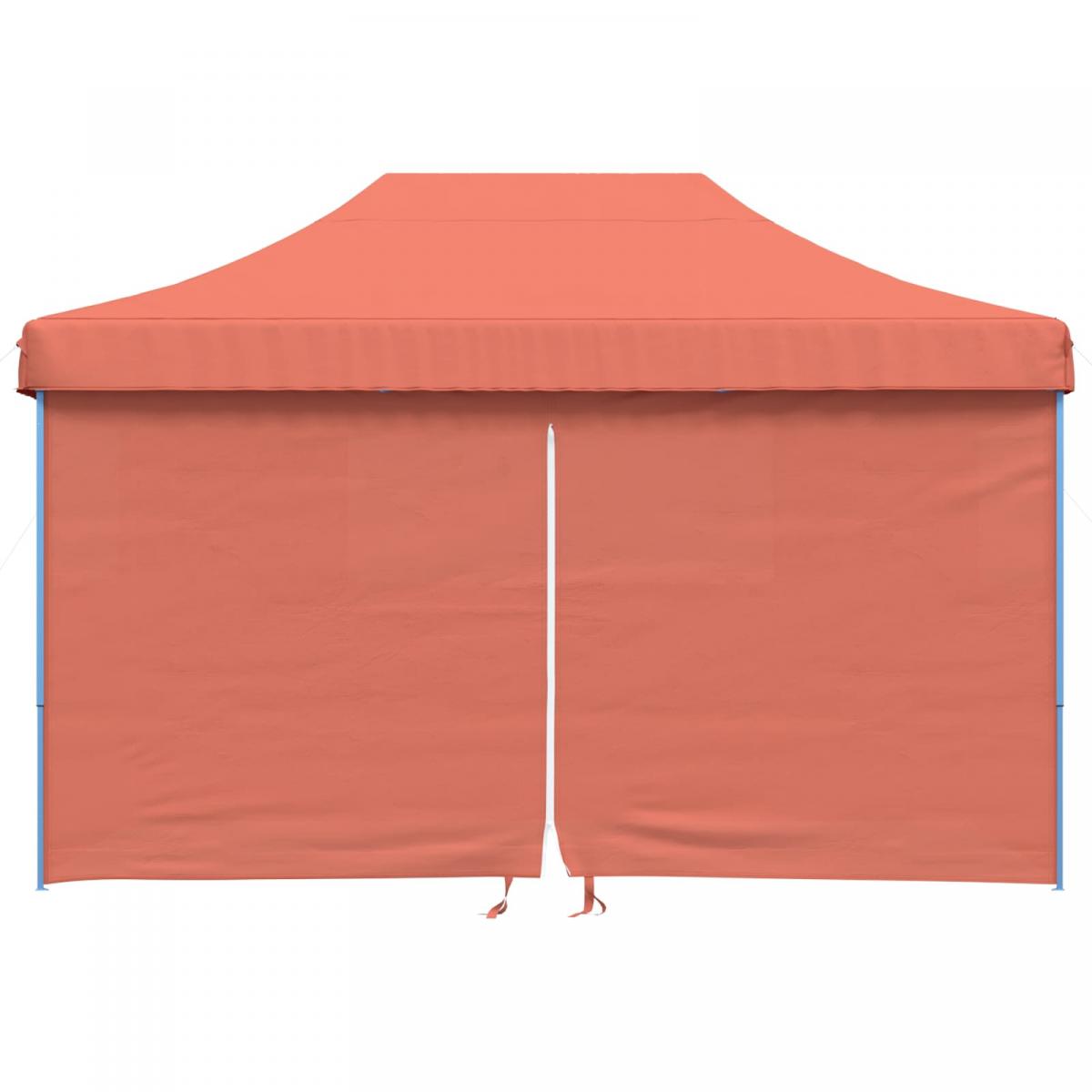 Tienda de fiesta plegable Pop-Up 4 paredes laterales terracota
