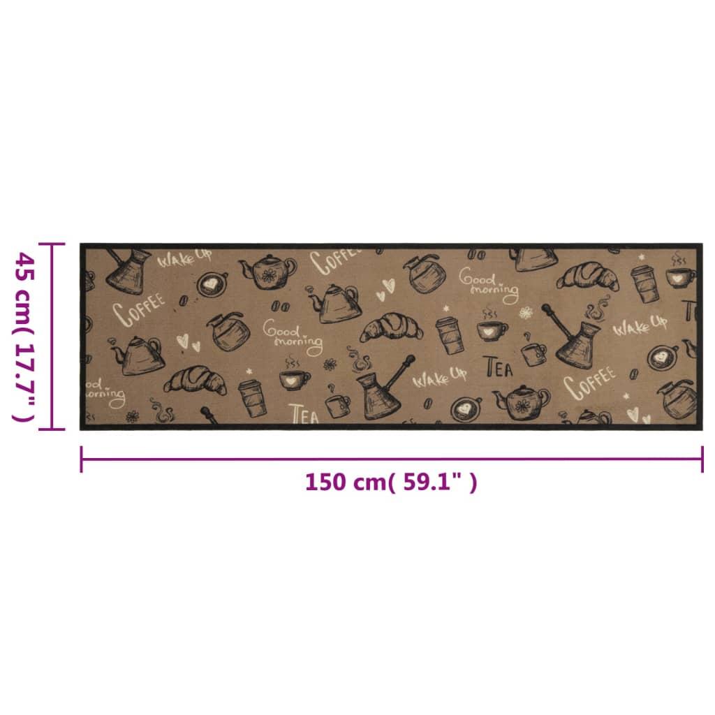 Alfombra de cocina lavable terciopelo Morning