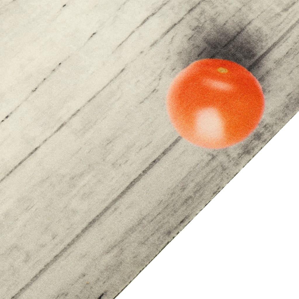 Alfombra de cocina lavable terciopelo tomates 45x150 cm