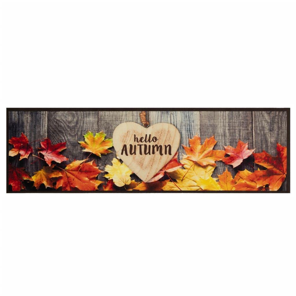 Alfombra de cocina lavable terciopelo otoño 60x300 cm