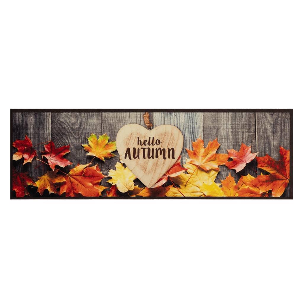 Alfombra de cocina lavable terciopelo otoño 60x180 cm