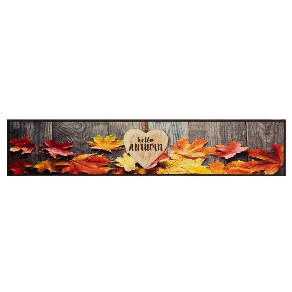 Alfombra de cocina lavable terciopelo otoño 60x300 cm