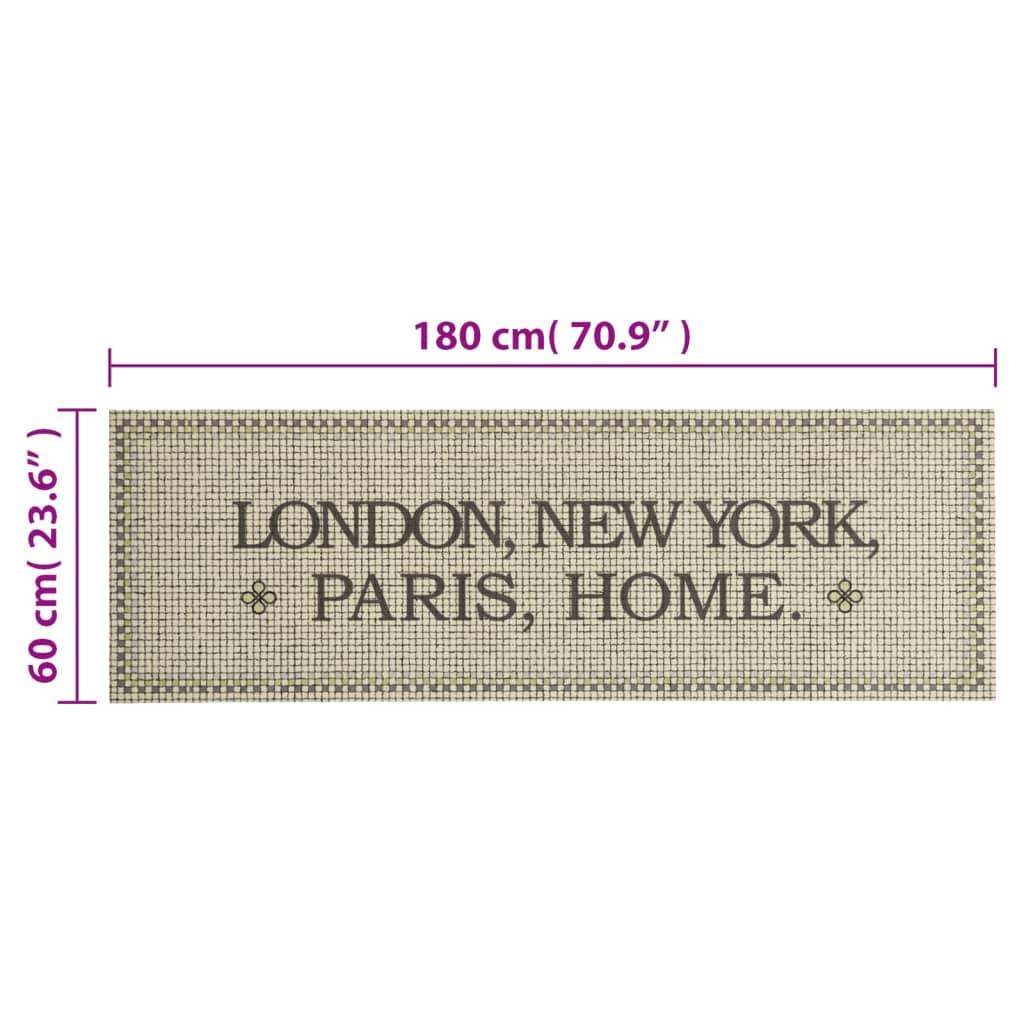 Alfombra de cocina lavable terciopelo Capital Home 60x180 cm