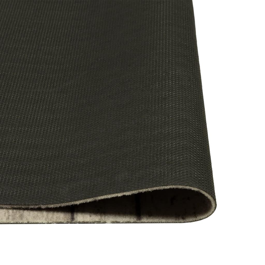Alfombra de cocina lavable terciopelo estampado valla 45x150 cm