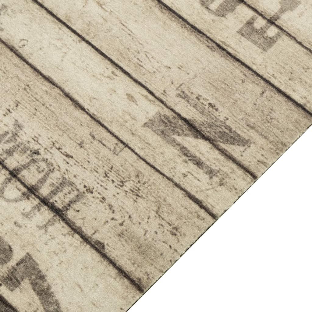 Alfombra de cocina lavable terciopelo estampado valla 60x180 cm