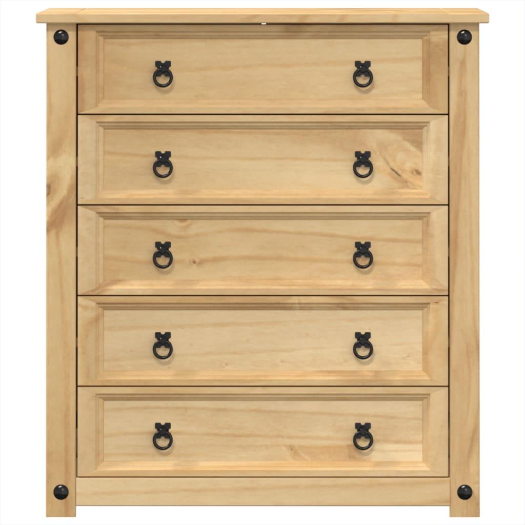 Cómoda cajonera Corona madera maciza de pino