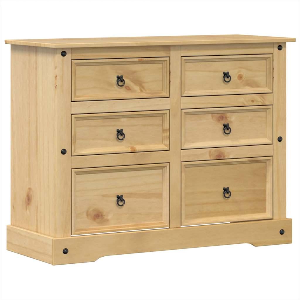 Cómoda cajonera Corona madera maciza de pino