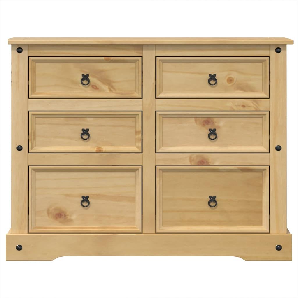 Cómoda cajonera Corona madera maciza de pino