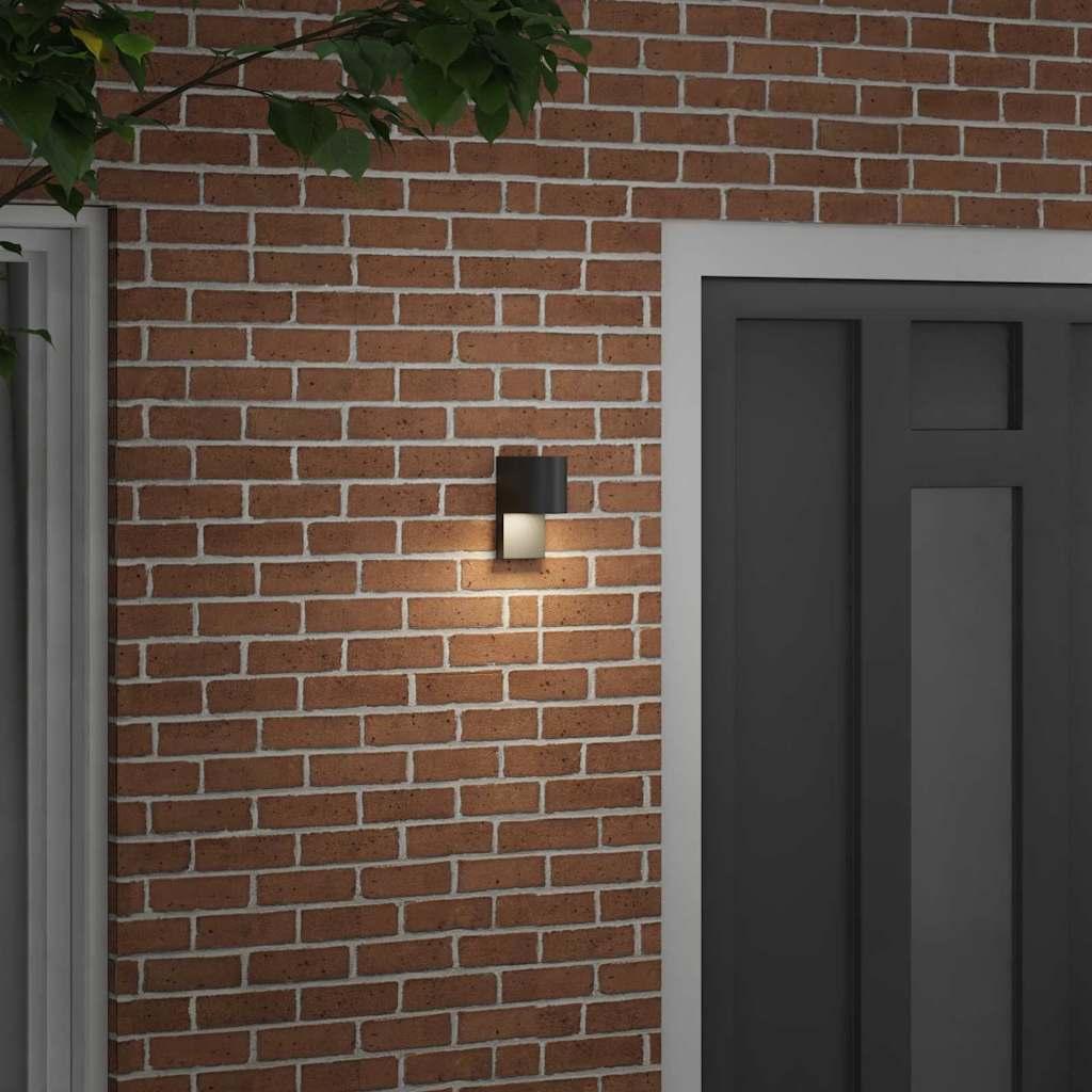 Luz de pared exterior Negro 12 x 7 x 15 cm Acero inoxidable