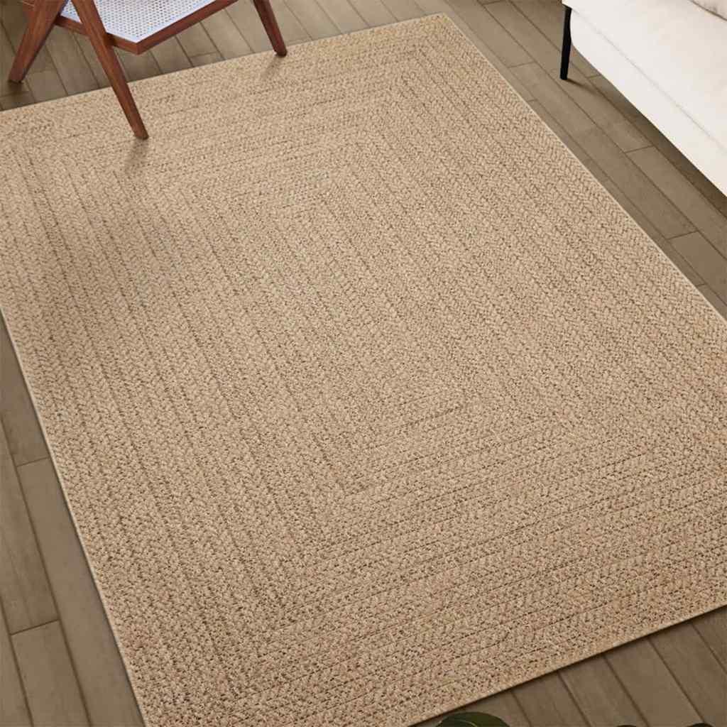 Alfombra ZIZUR apariencia de yute interior y exterior 160x230 cm