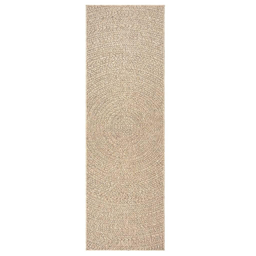 Alfombra ZIZUR apariencia de yute interior y exterior 160x230 cm