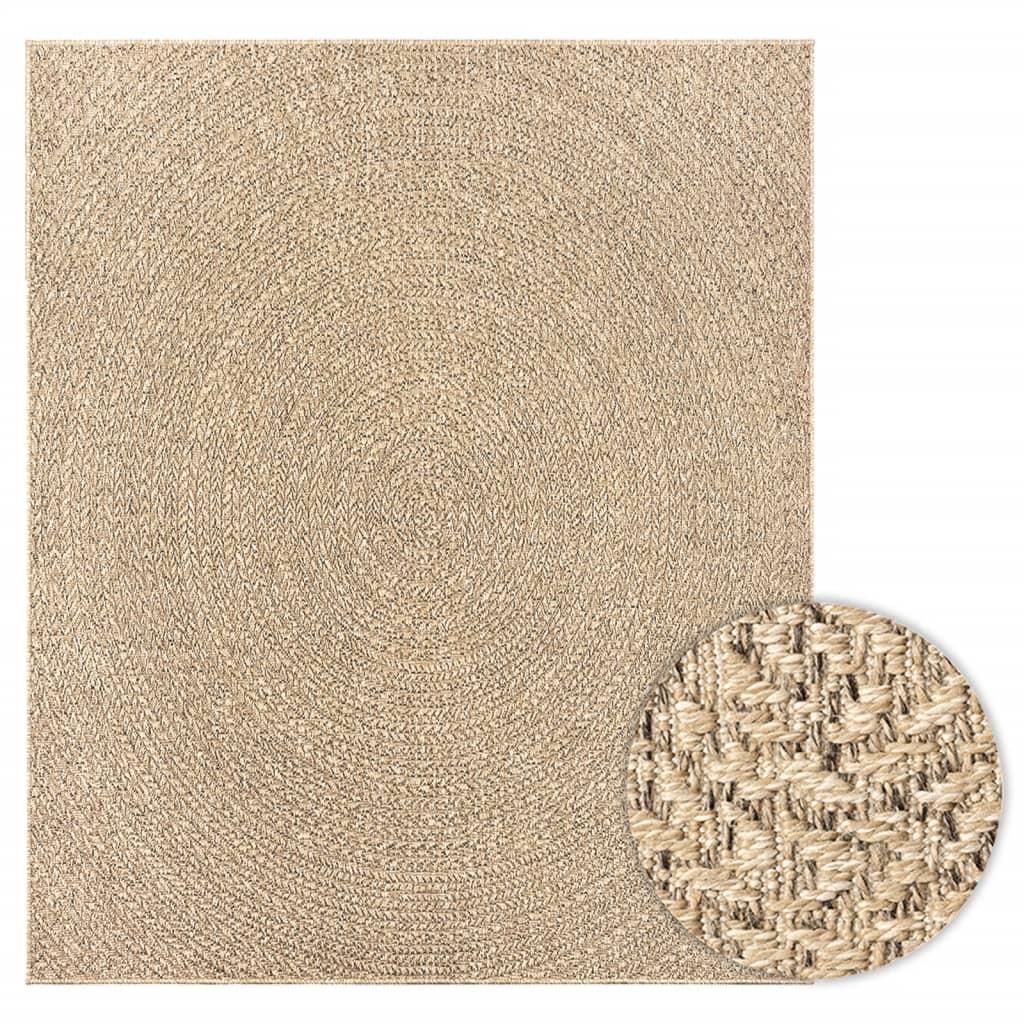 Alfombra ZIZUR apariencia de yute interior y exterior 160x230 cm