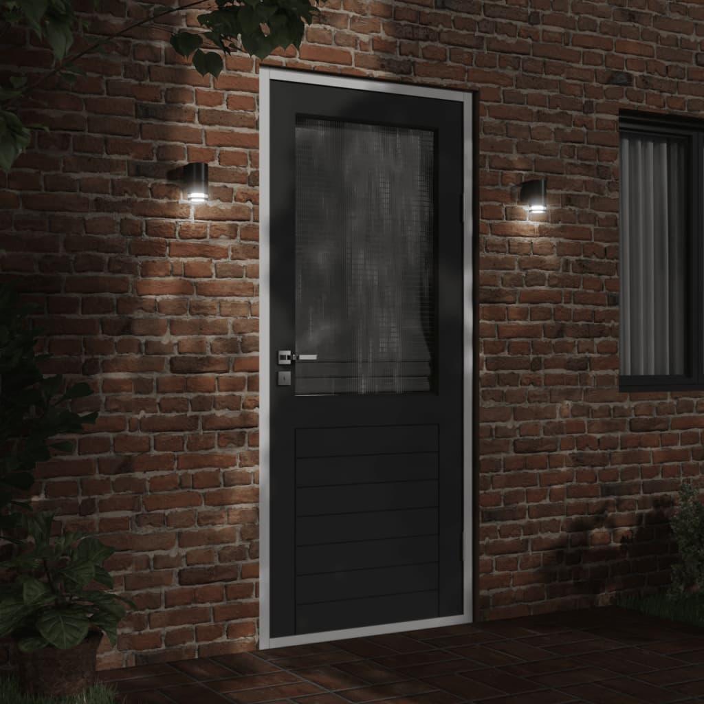 Lámpara de pared de exterior aluminio fundido negro