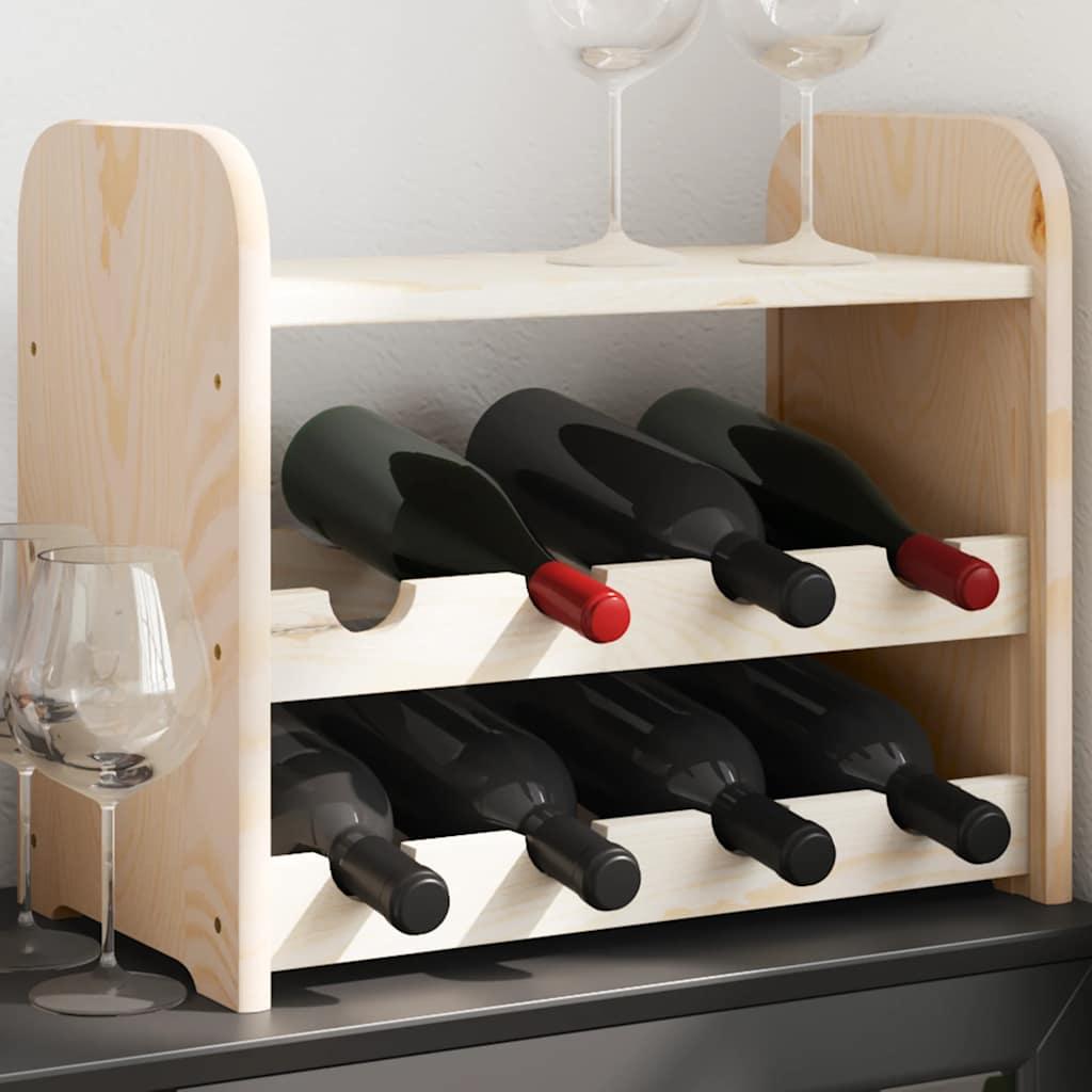 Botellero con tablero superior madera maciza pino 67,5x25x60 cm