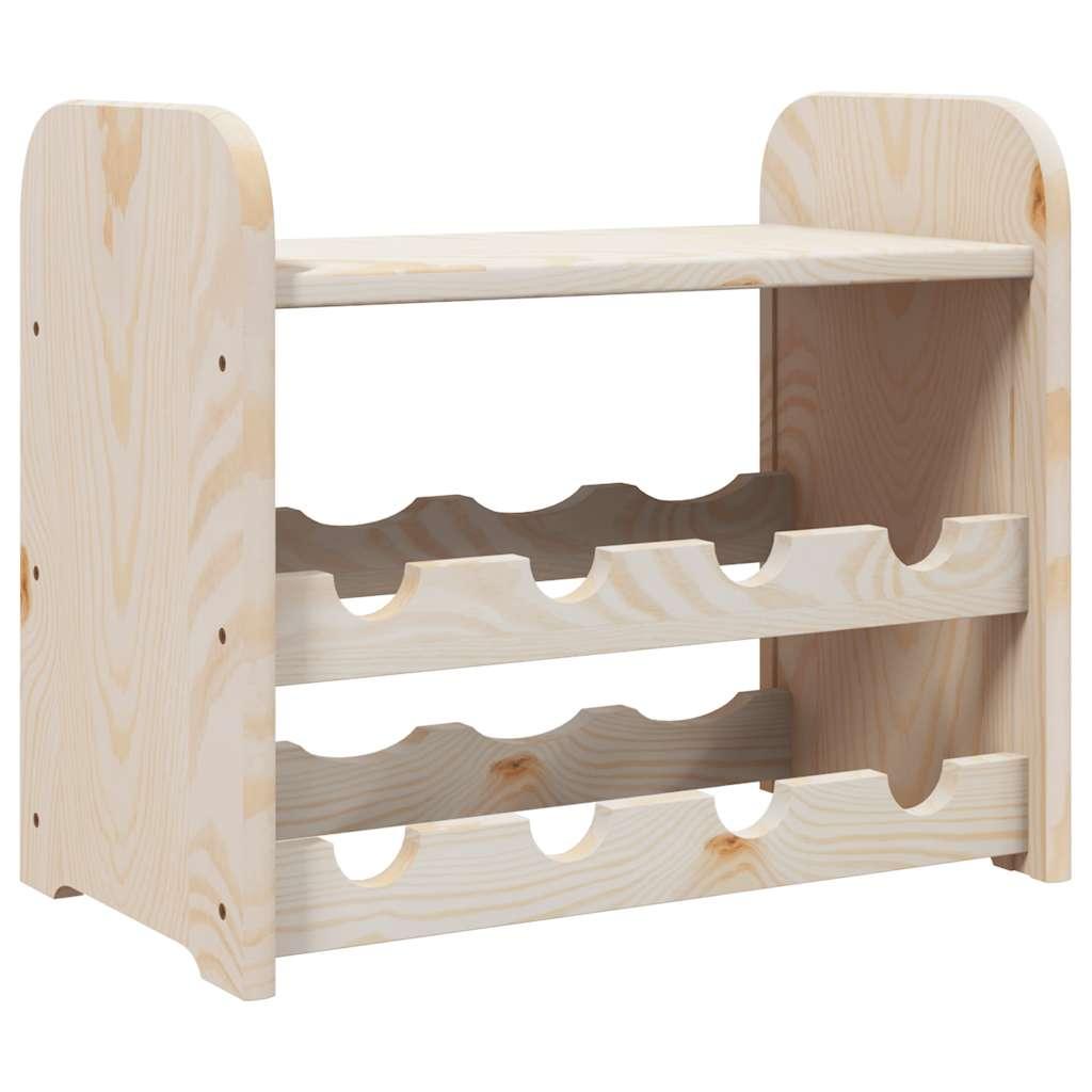 Botellero con tablero superior madera maciza pino 67,5x25x60 cm