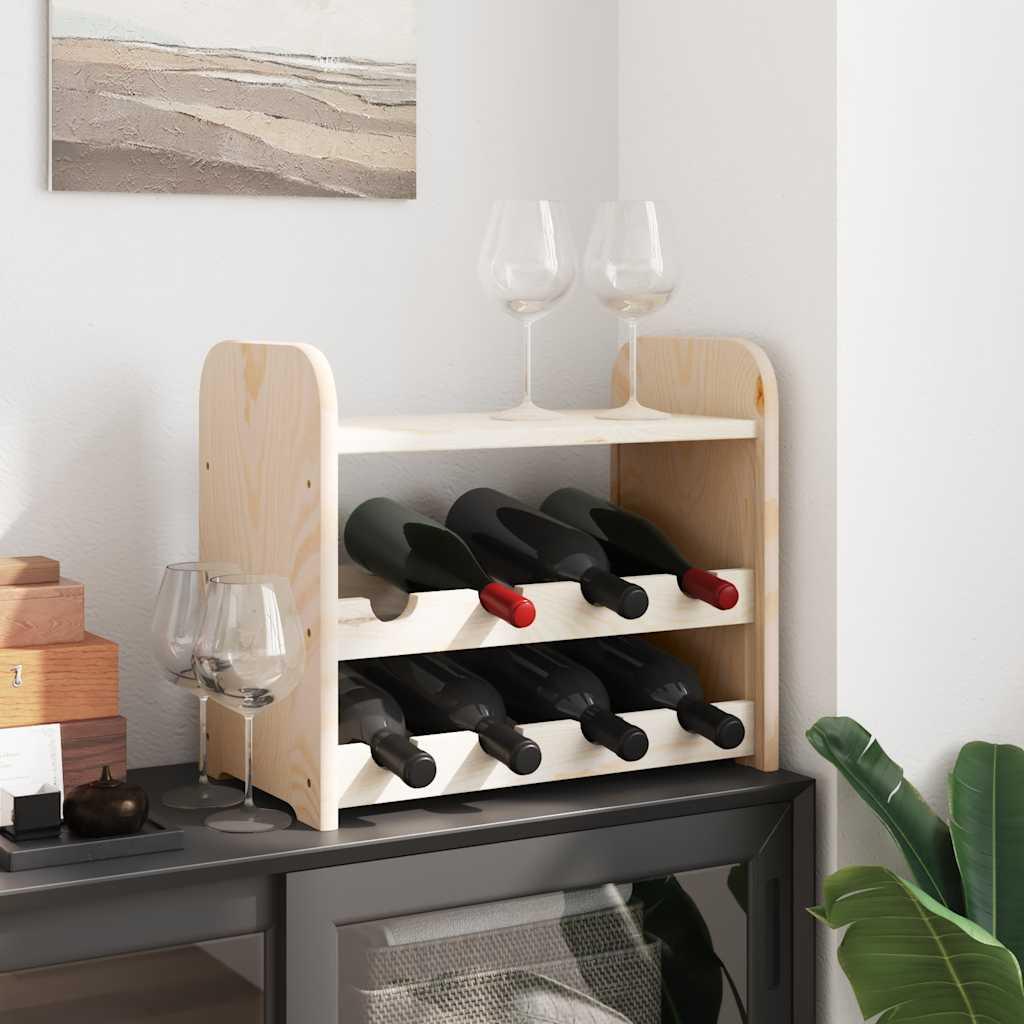 Botellero con tablero superior madera maciza pino 67,5x25x60 cm