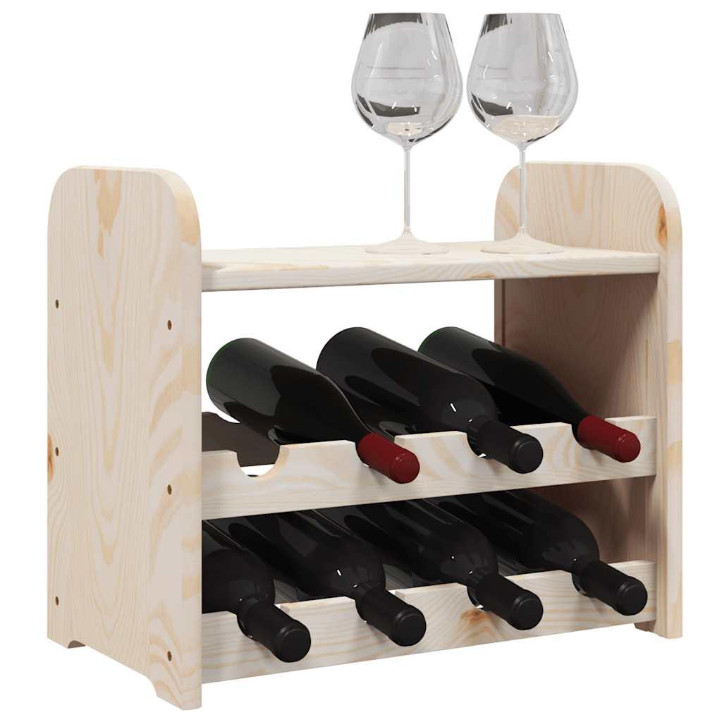 Botellero con tablero superior madera maciza pino 67,5x25x60 cm