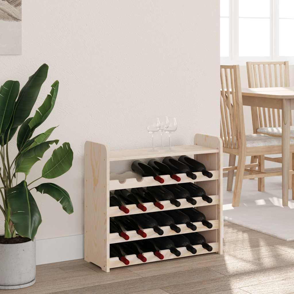 Botellero con tablero superior madera maciza pino 67,5x25x60 cm
